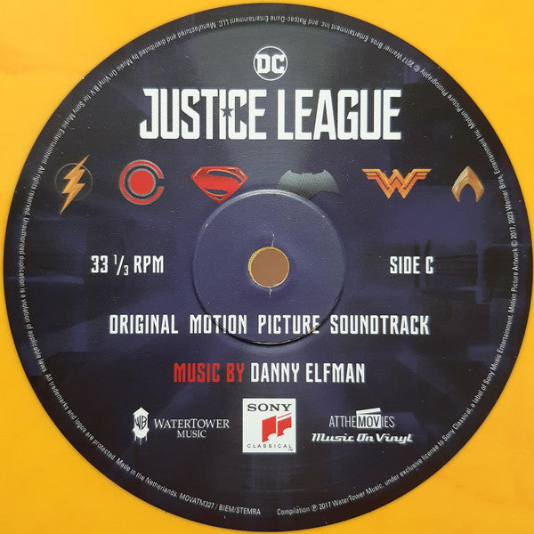 Danny Elfman - Justice League (Original Motion Picture Soundtrack) 2LP Orange Vinyl