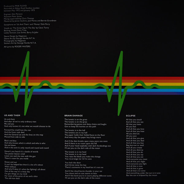 Pink Floyd - The Dark Side Of The Moon : Remastered, 50th Anniversary, 180 Gram Vinyl