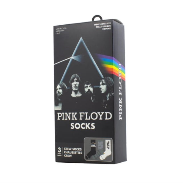 Pink Floyd - Perri's - Pink Floyd - Crew Socks (Assorted Styles 3 Pack Gift Box)