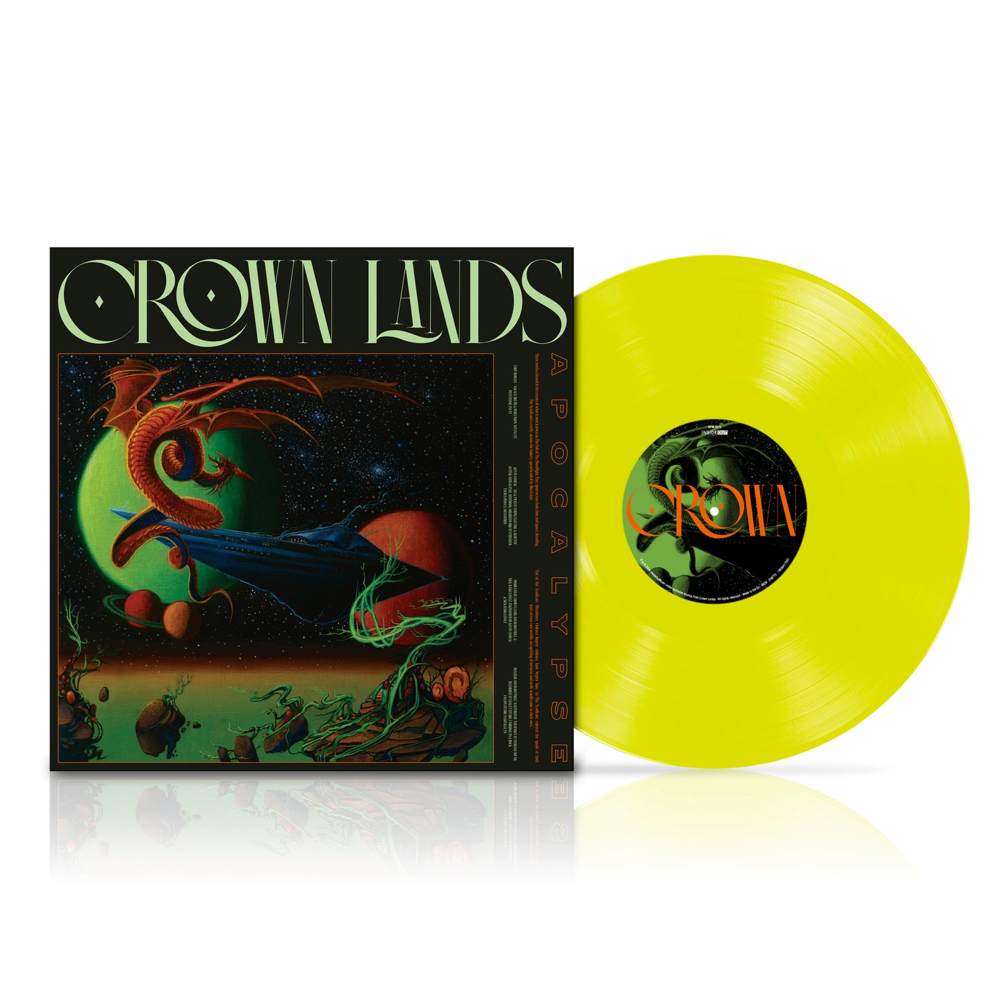 Crown Lands - Apocalypse - 140g Neon Yellow Vinyl