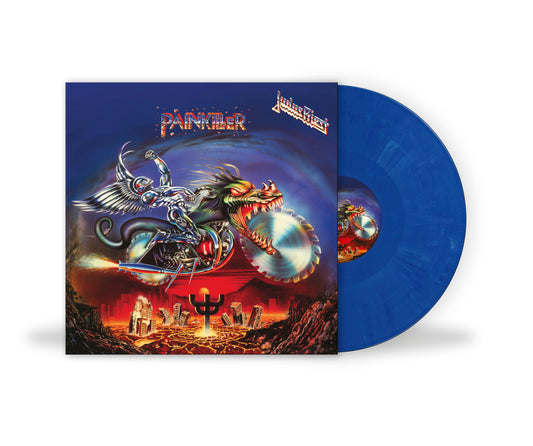 Judas Priest - Painkiller - Blue and White Marble Vinyl