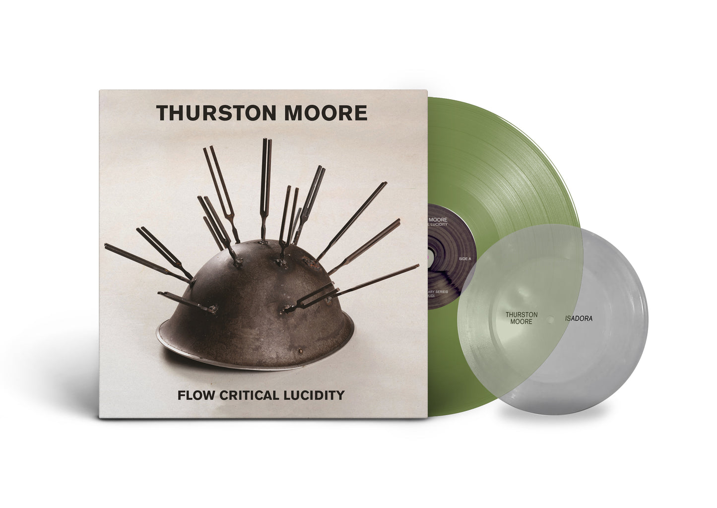 Thurston Moore - Flow Critical Lucidity: Resistance Green Vinyl + Clear 7" Flexi