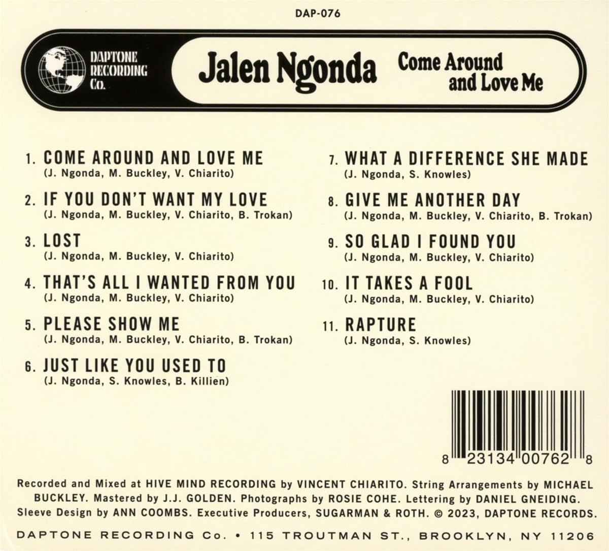 Jalen Ngonda - Come Around And Love Me: CD