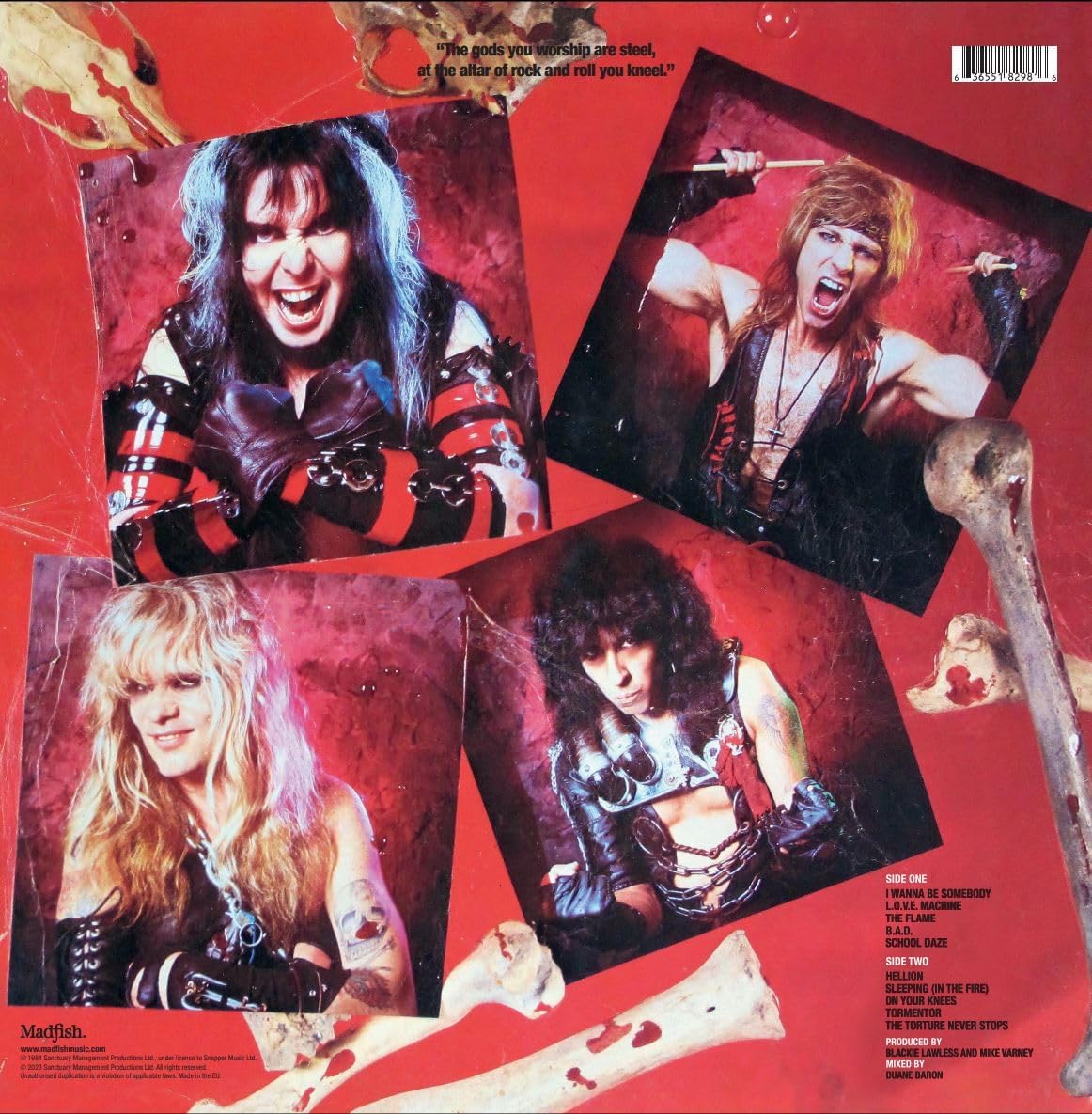 W.A.S.P. - WASP (40th Anniversary) Limited Red, BlackMarbled Vinyl