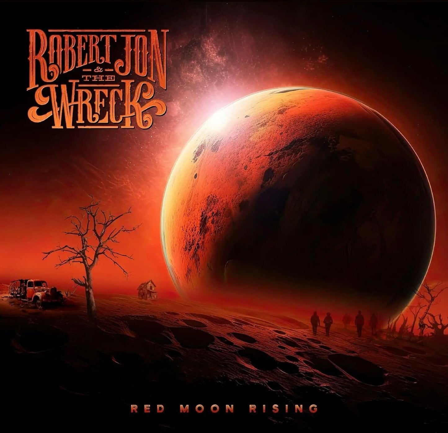 Robert Jon & The Wreck - Red Moon Rising: Red with Black Splatter Vinyl