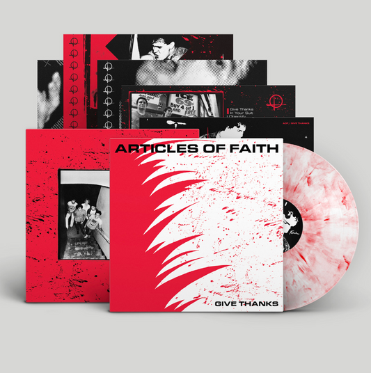 Articles Of Faith - Give Thanks - Limited edition pink & white Vinyl