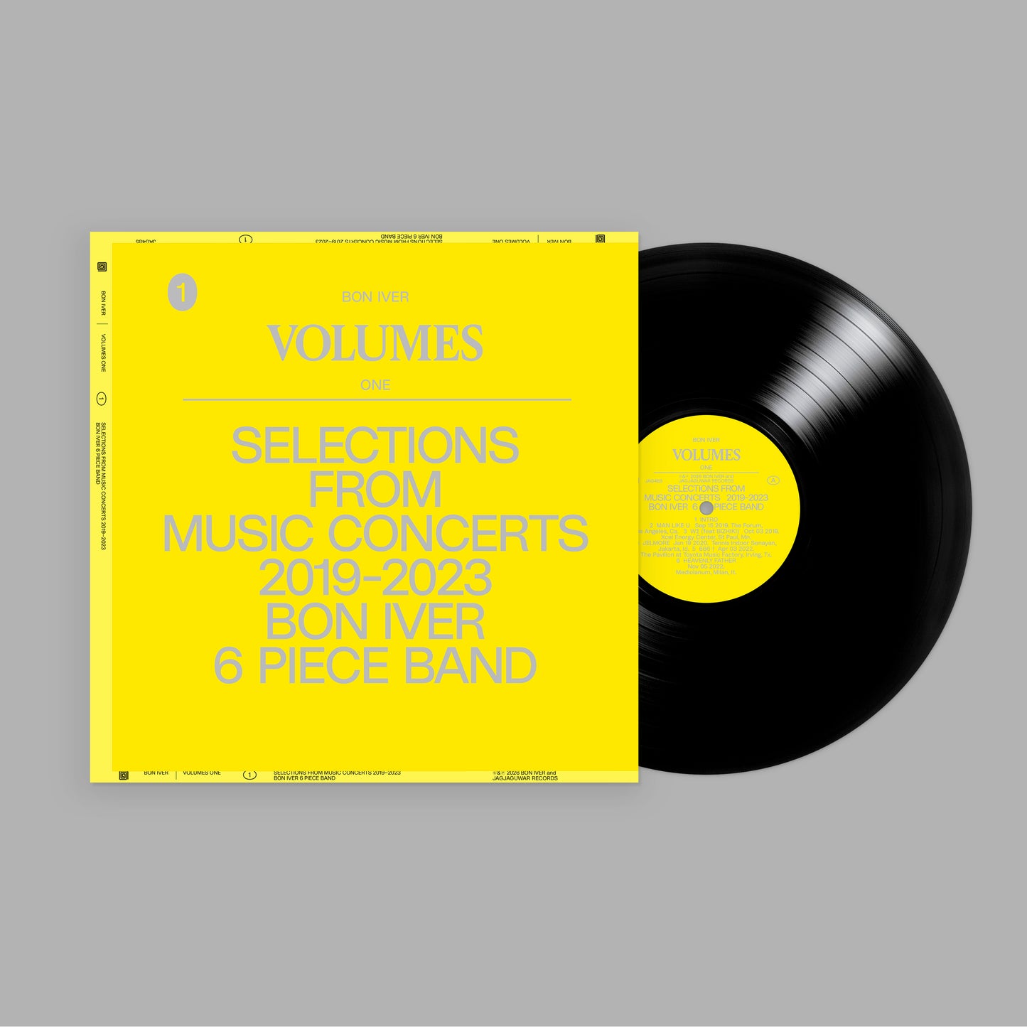 BON IVER - VOLUMES: ONE "SELECTIONS FROM MUSIC CONCERTS 2019-2023: VINYL
