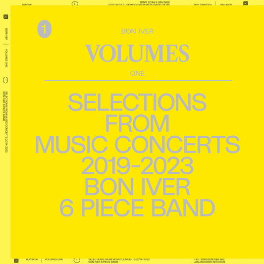 BON IVER - VOLUMES: ONE "SELECTIONS FROM MUSIC CONCERTS 2019-2023: VINYL