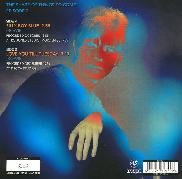 David Bowie - The Shape Of Things To Come Episode 2 (7", Numbered, Unofficial, Blue Vinyl)
