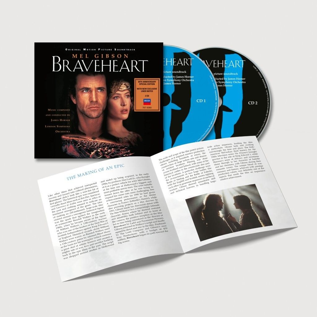 James Horner, London Symphony Orchestra - Braveheart (30th Anniversary Edition) 2CD