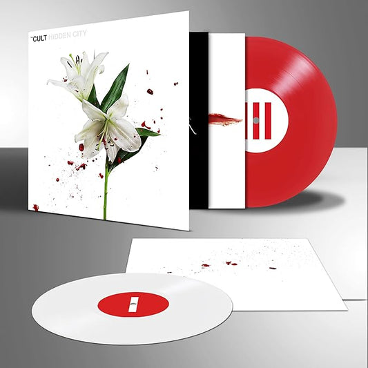 The Cult - Hidden City - 2LP Red & White Vinyl, in Gatefold Sleeve