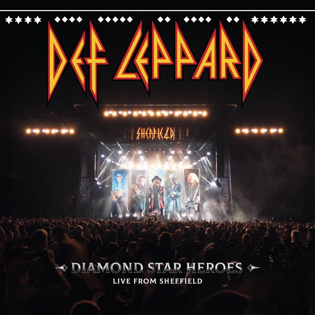 Def Leppard - Diamond Star Heroes Live From Sheffield - Black Red and White Splatter Vinyl