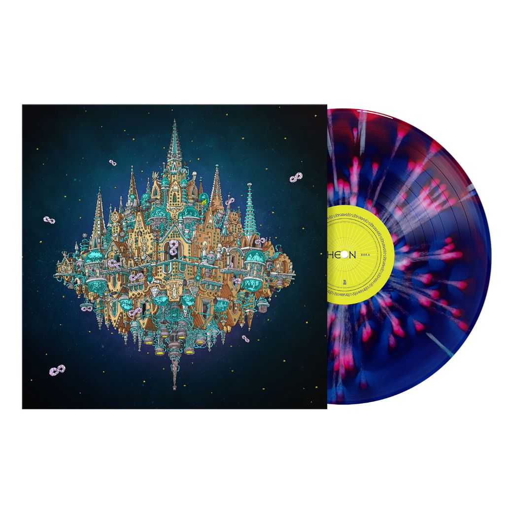 Dance Gavin Dance - Pantheon - Cobalt and Ruby Smush with White Splatter - 2LP