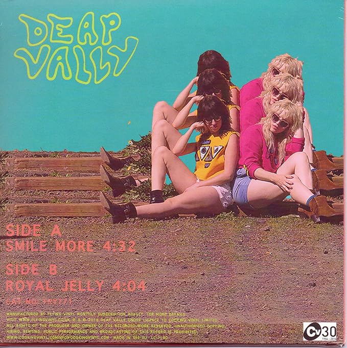 Deap Vally – Smile More - Translucent Pink 7" Vinyl