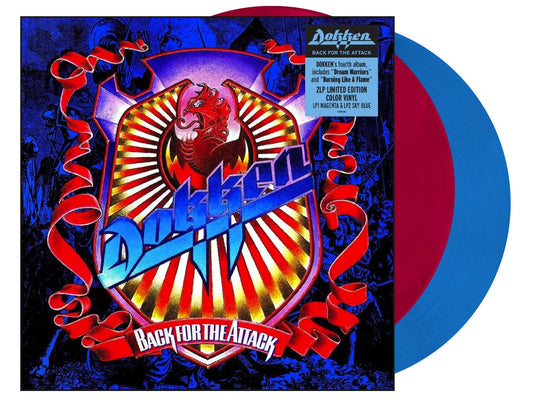 Dokken - Back For The Attack - Limited 2LP Magenta / Sky Blue Vinyl