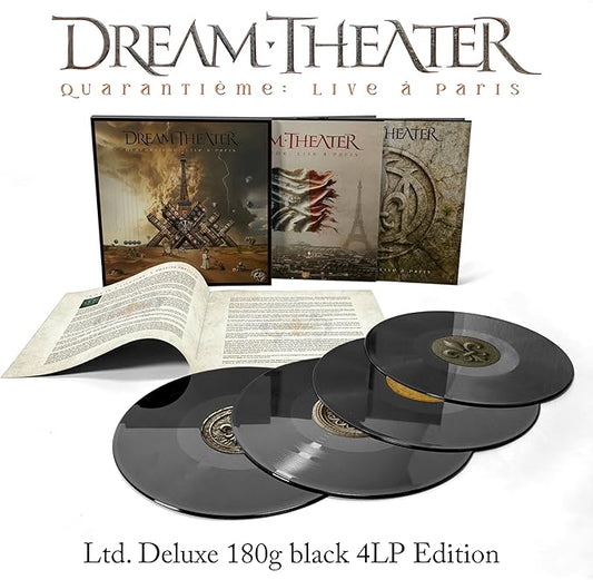 Dream Theater - Quarantième: Live à Paris- Limited Deluxe 4LP Black Vinyl
