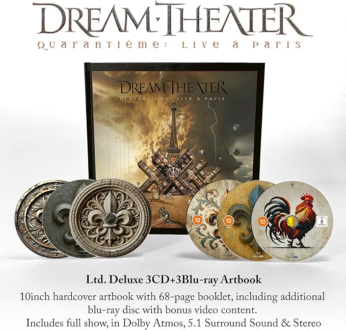 Dream Theater - Quarantième: Live à Paris- Ltd. Deluxe 3CD+3Blu-ray Artbook