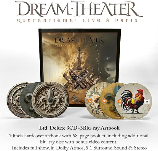 Dream Theater - Quarantième: Live à Paris- Ltd. Deluxe 3CD+3Blu-ray Artbook