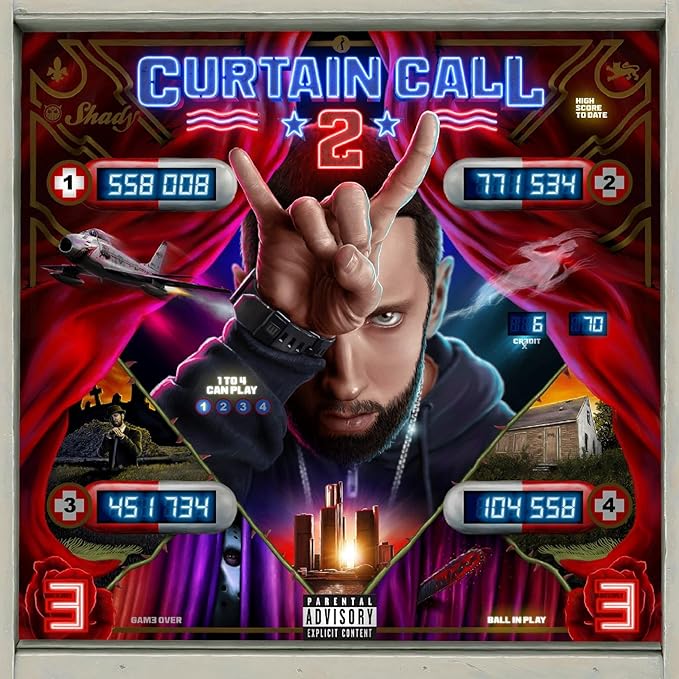Eminem - Curtain Call 2 - Fluorescent Orange Double Vinyl