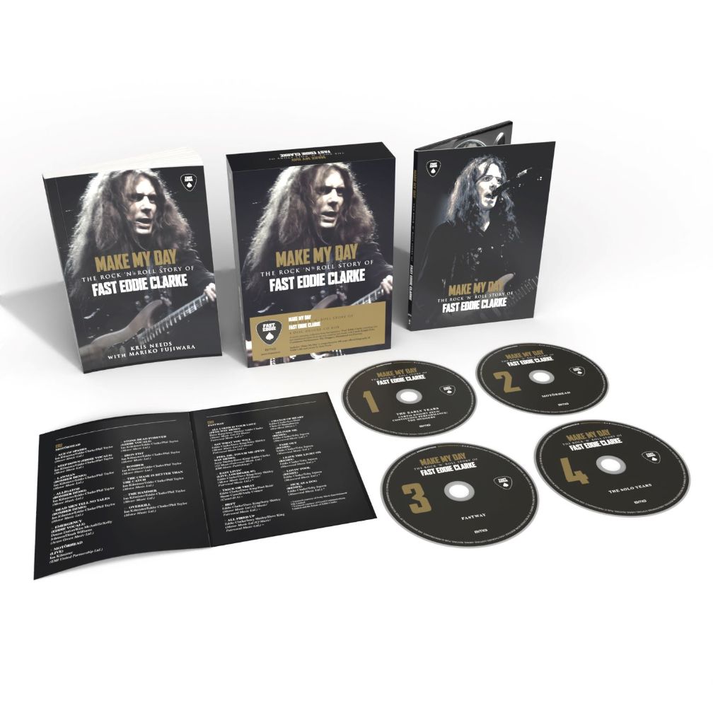 Make My Day – The Rock n’ Roll Story of Fast Eddie Clarke Deluxe Box: 4CD & Book