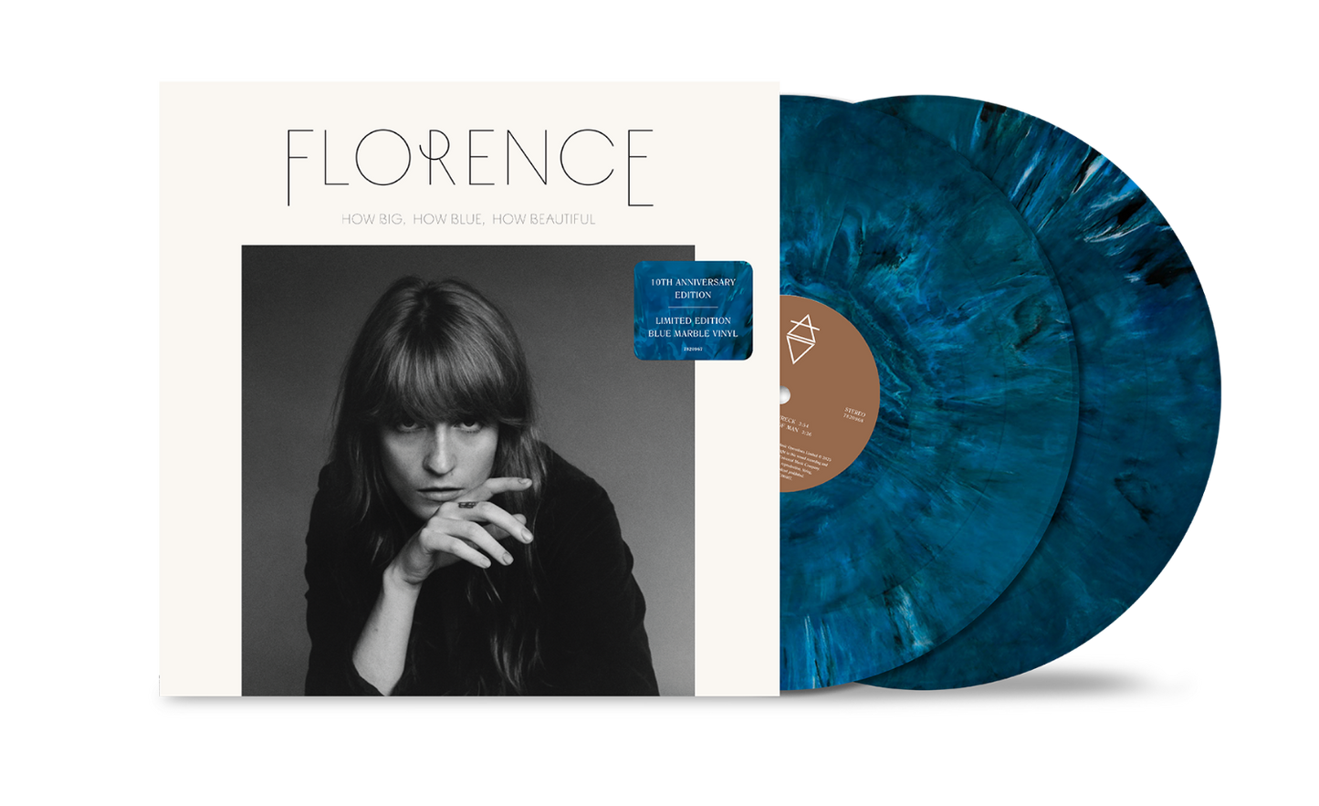 Florence + The Machine - How Big, How Blue, How Beautiful - 2LP Blue Marble Vinyl