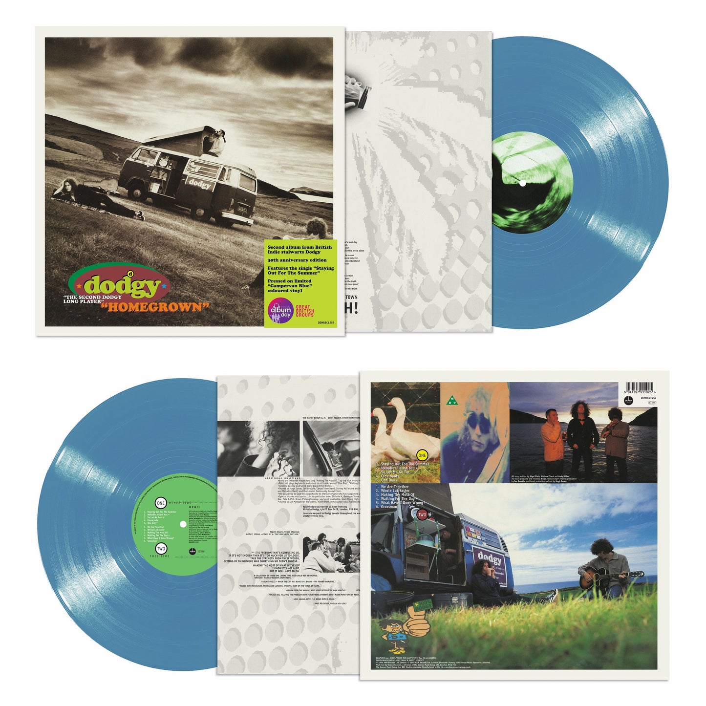 Dodgy - Homegrown (30th Anniversary) - Campervan Blue Vinyl