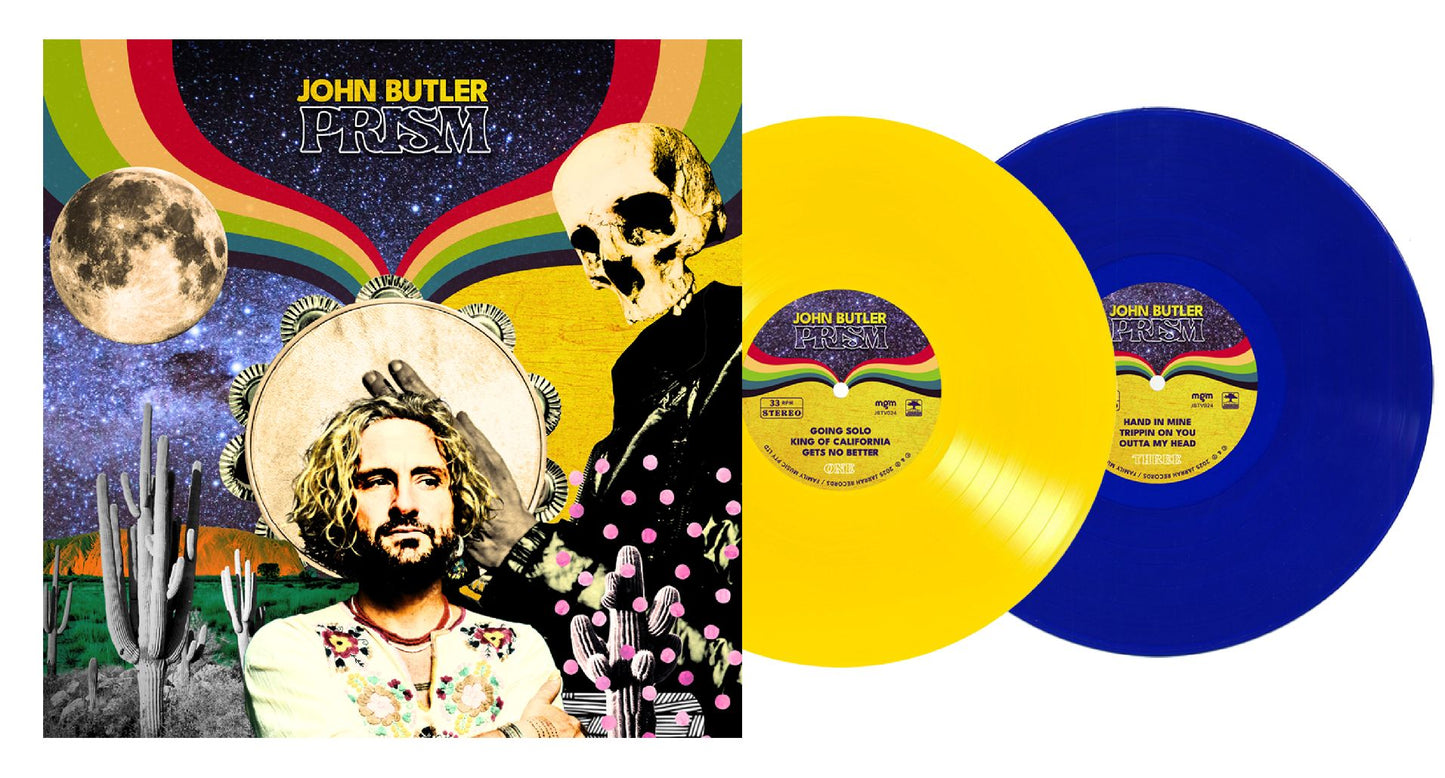 John Butler - Prism - 2LP, Transparent Yellow / Blue Vinyl