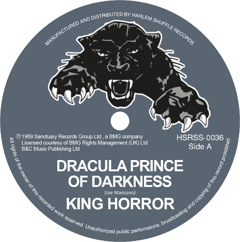 KING HORROR / DRACULA PRINCE OF DARKNESS + GHOST HOURS - 7" Vinyl