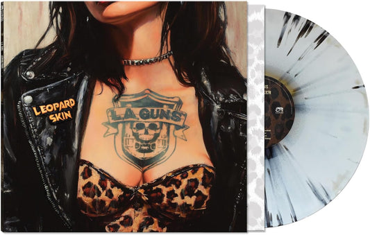 L.A. Guns - Leopard Skin - White, Black Splatter Vinyl