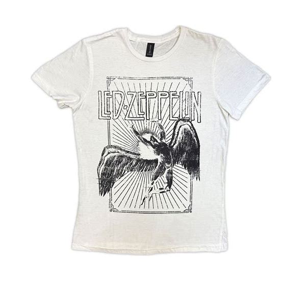 Led Zeppelin - Swan Song - White T-Shirt (XL)