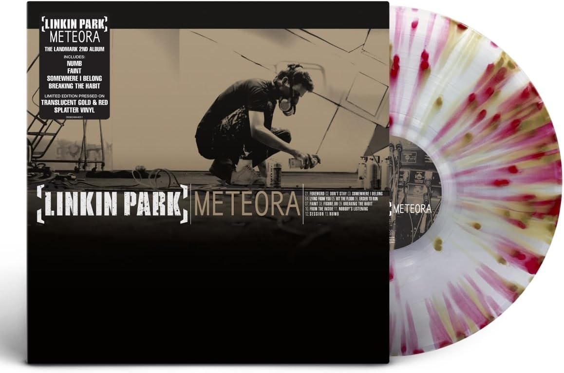 Linkin Park - Meteora -  Limited Translucent Gold & Red Splatter Vinyl