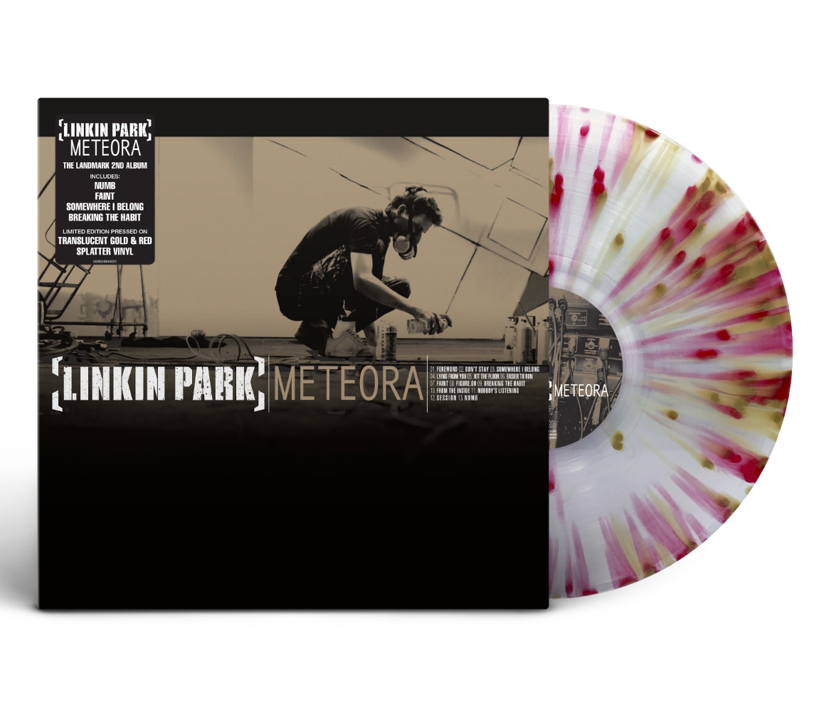 Linkin Park - Meteora: Translucent Gold and Red Splatter Vinyl