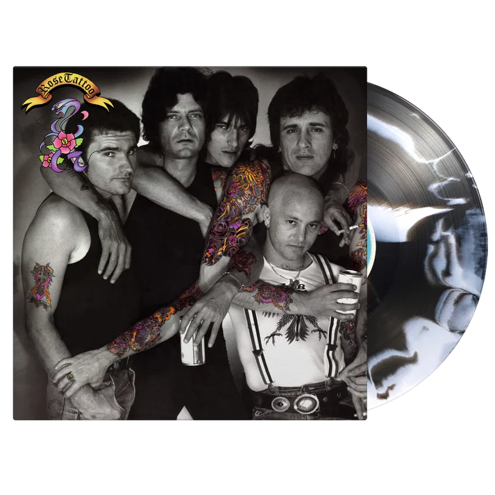 Rose Tattoo - Assault & Battery - Limited, Numbered, White & Black Swirl Vinyl