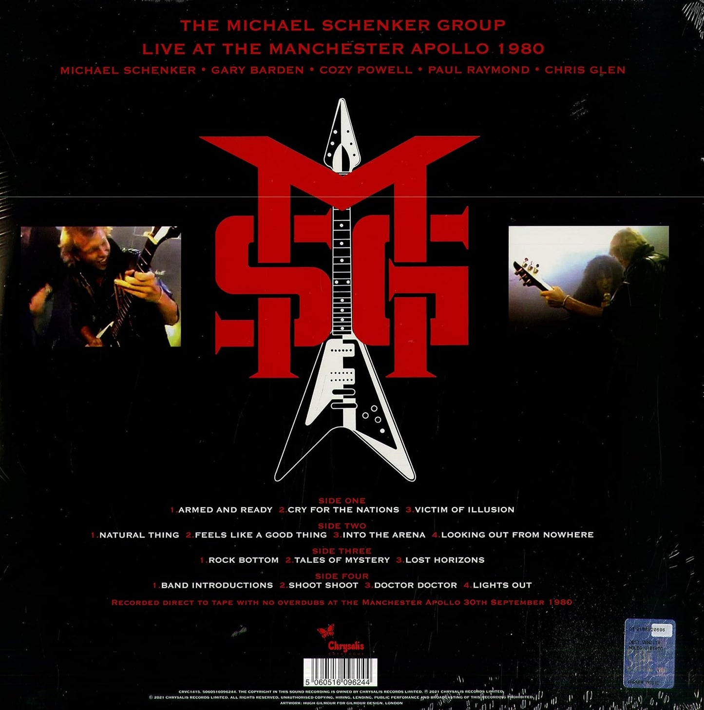 Michael Schenker Group - MSG Live At The Manchester Apollo 1980 - 2LP RSD Red Vinyl