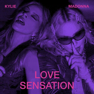 Madonna & Kylie - Love Sensation (Afterhours Mix) - Clear Transparent 7" Vinyl
