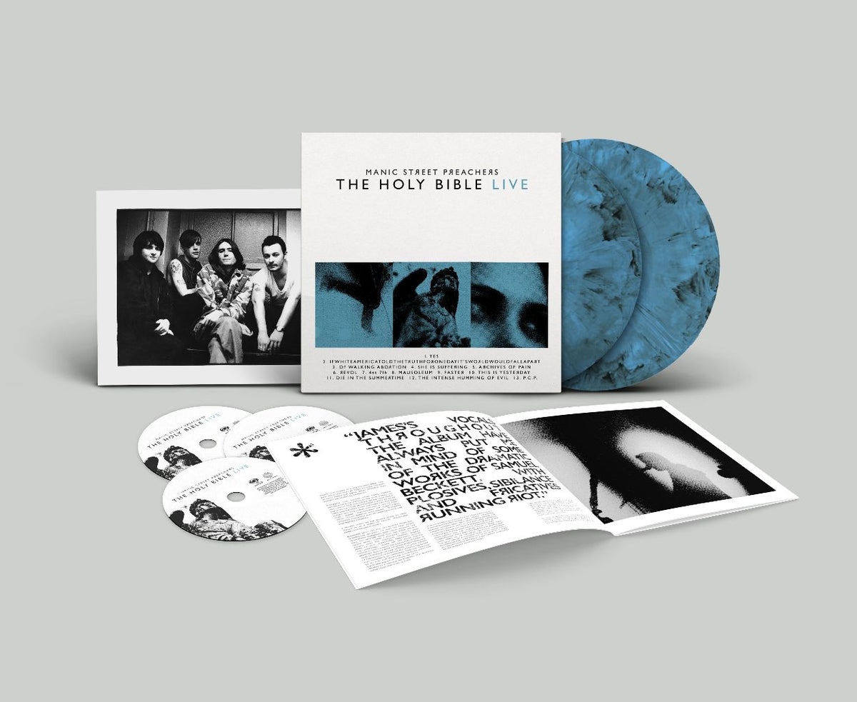 Manic Street Preachers - The Holy Bible Live - Deluxe Edition Blue Marble 2LP & Blu-ray
