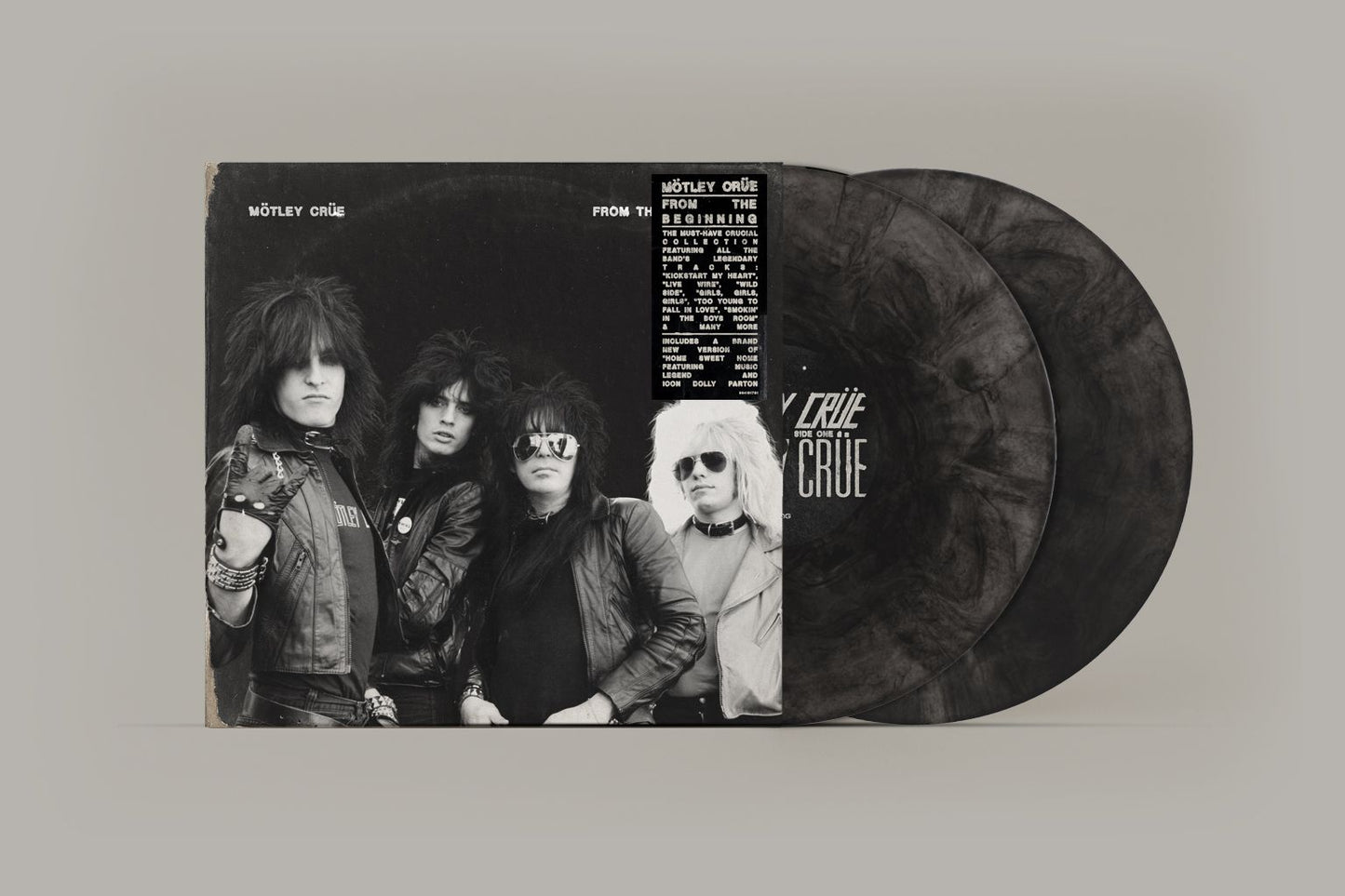 Motley Crue - From the Beginning - 2LP Marble Black Colour Vinyl