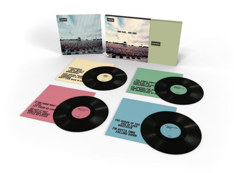 Oasis - Time Flies… 1994 - 2009 - 4LP Black Vinyl with Limited Print ...