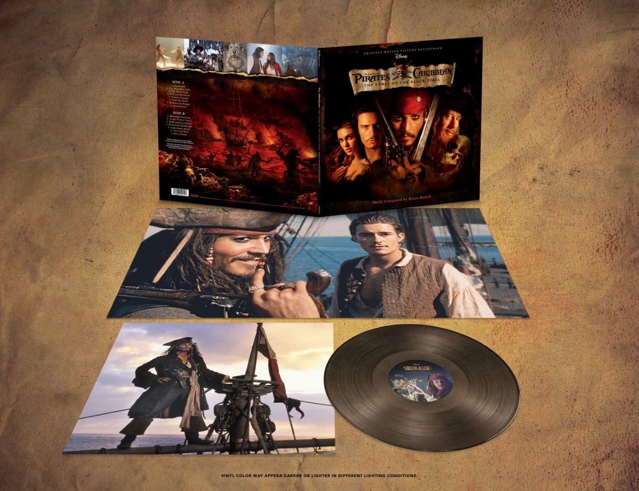 Pirates of the Caribbean: Curse of the Black Pearl - Soundtrack - Black Ice Vinyl