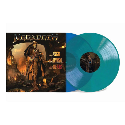 Megadeth - The Sick, The Dying and the Dead - 2LP Blue Opaque & Transparent Green Vinyl