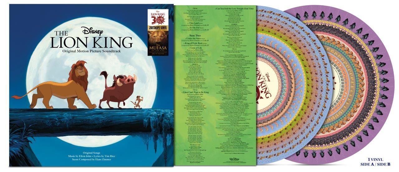 THE LION KING ZOETROPE VINYL (30TH ANNIVERSARY EDITION)