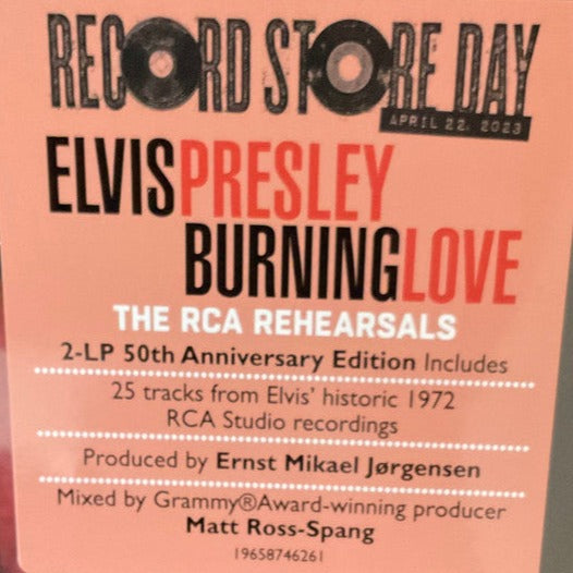 Elvis Presley - Burning Love (The RCA Rehearsals) RSD 50th Anniversary Vinyl