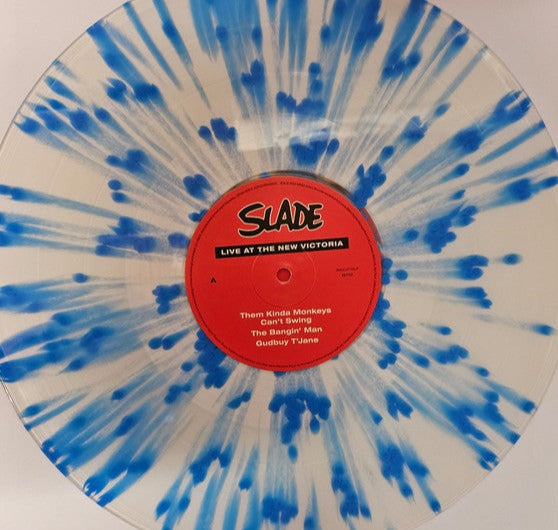 Slade - Live At The New Victoria Double Transparent Blue Splatter Vinyl