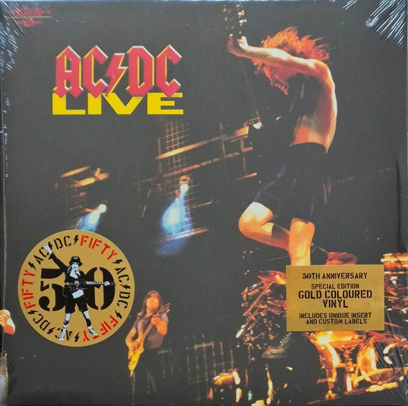 AC/DC - Live : 50th Anniversary Edition Gold Vinyl