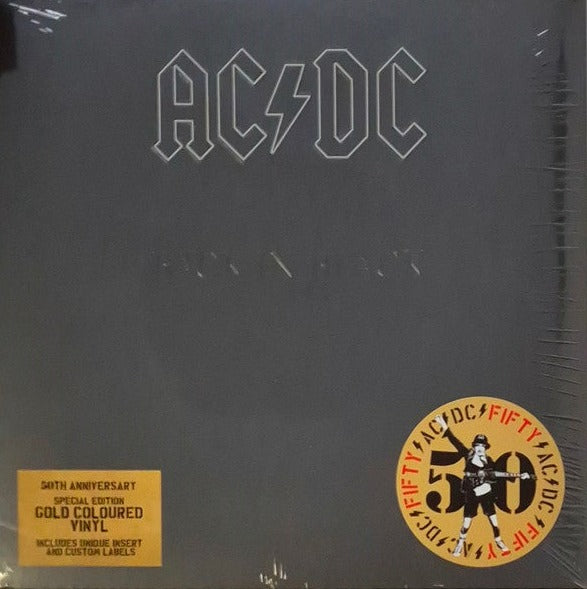 AC/DC - Back In Black : 50th Anniversary Edition Gold Vinyl