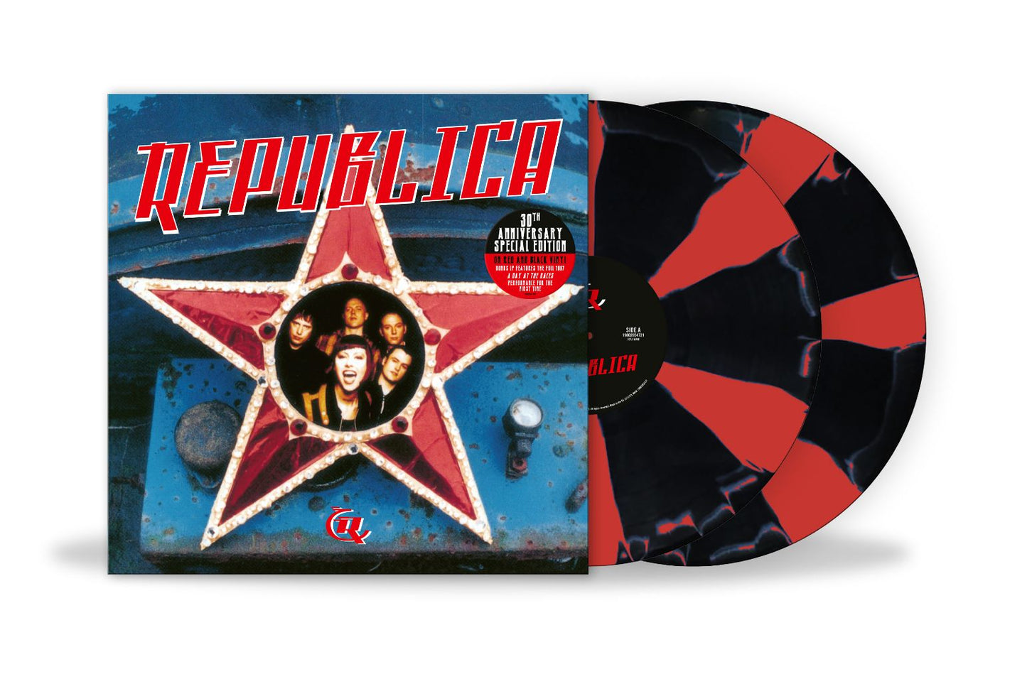 Republica - Republica (30th Anniversary) 2LP Black & Red Cornetto Vinyl