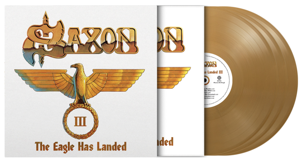 Saxon - The Eagle Has Landed Pt. III - 3LP Limited edition, numbered Gold Vinyl