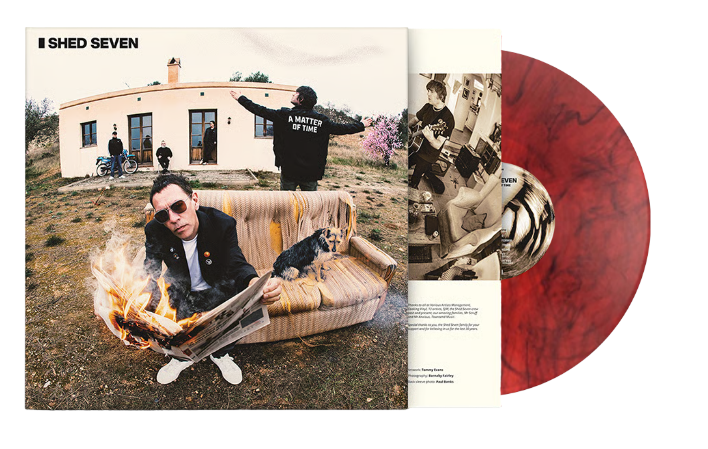 Shed Seven - A Matter of Time - Black / Red Marbled Vinyl