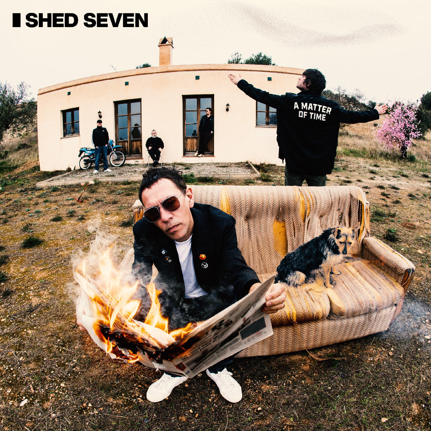 Shed Seven - A Matter of Time - Black / Red Marbled Vinyl