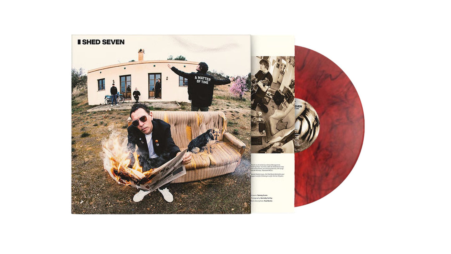 Shed Seven - A Matter of Time - Black / Red Marbled Vinyl